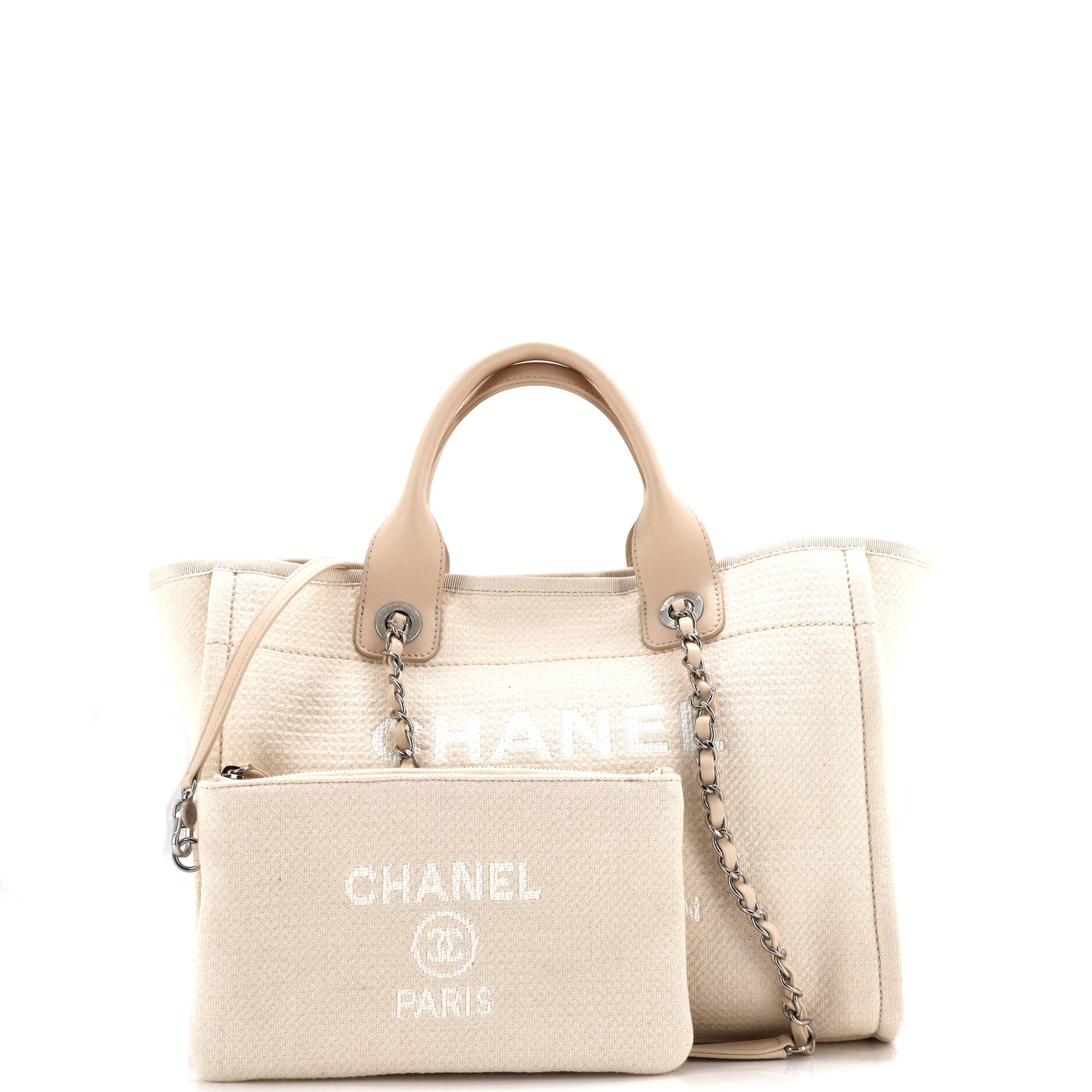 Chanel Deauville NM Tote Mixed Fibers Small