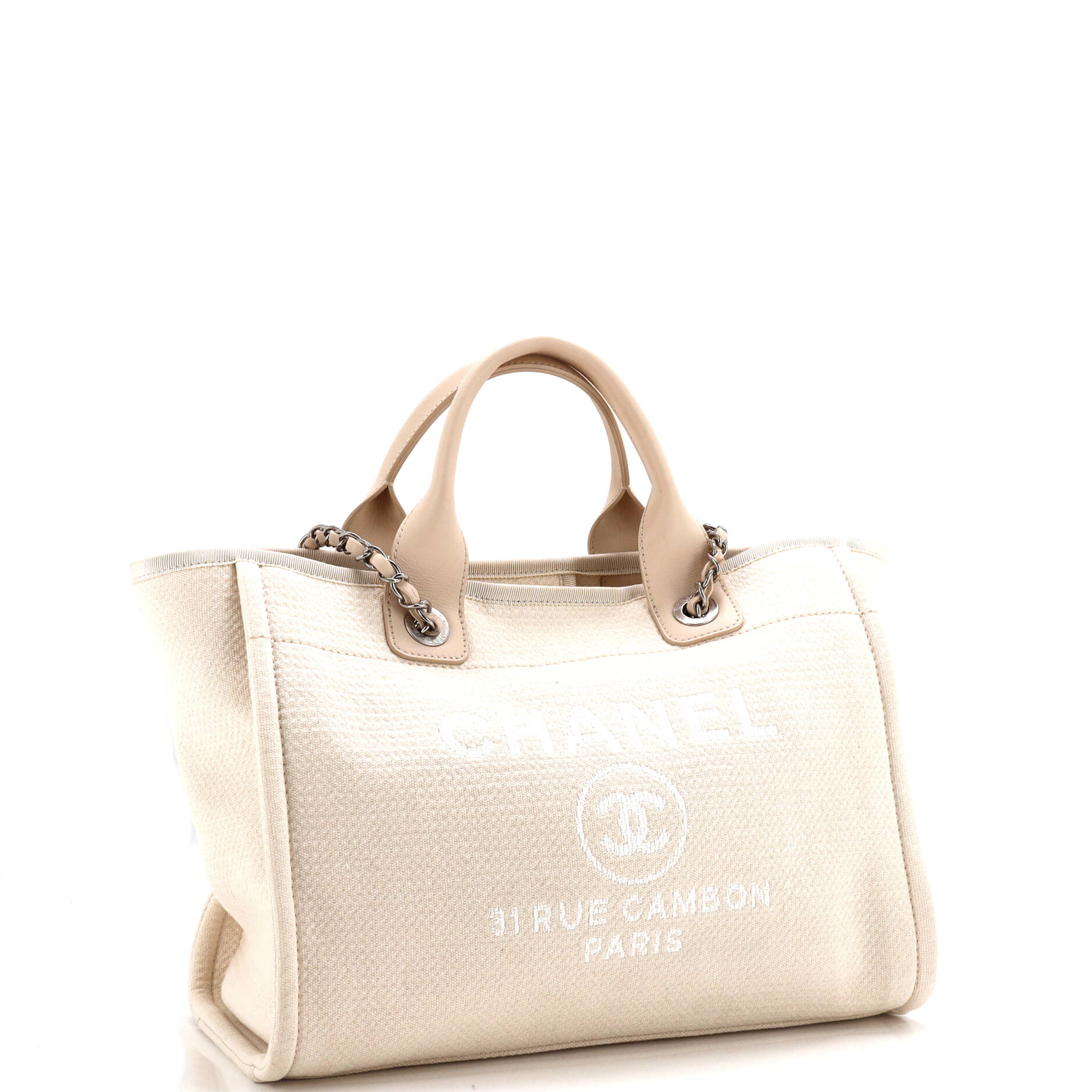 Chanel Deauville NM Tote Mixed Fibers Small