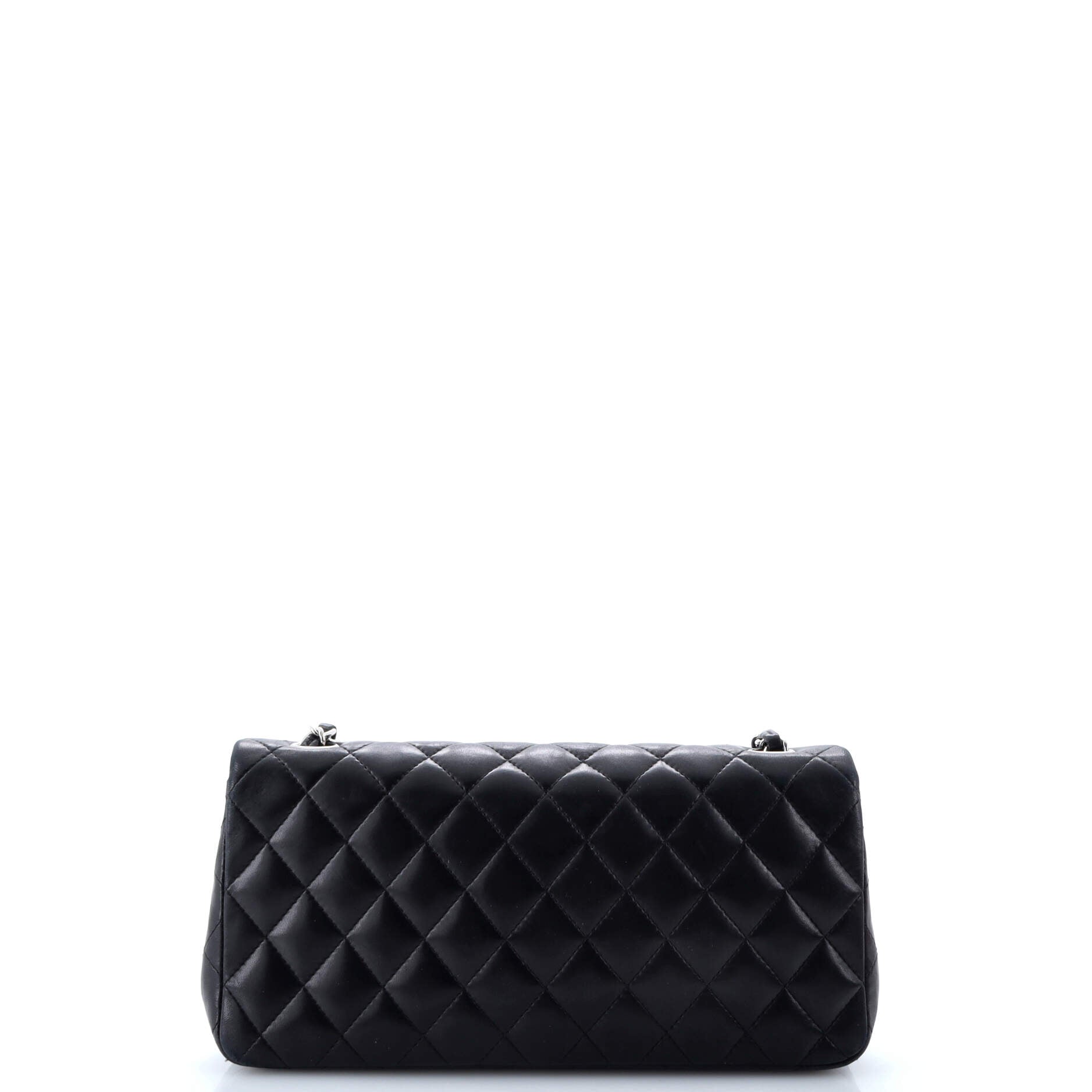 Chanel Classic Single Flap Bag Quilted Lambskin East West