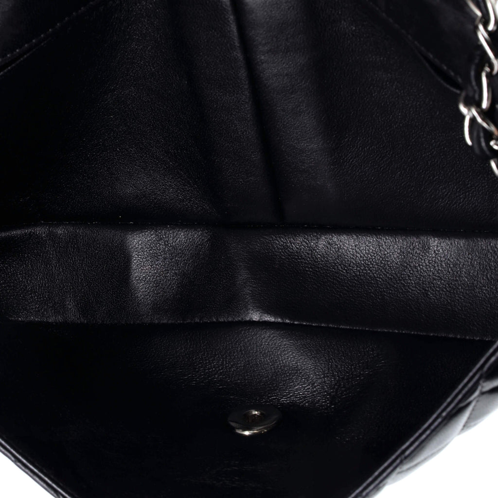 Chanel Classic Single Flap Bag Quilted Lambskin East West