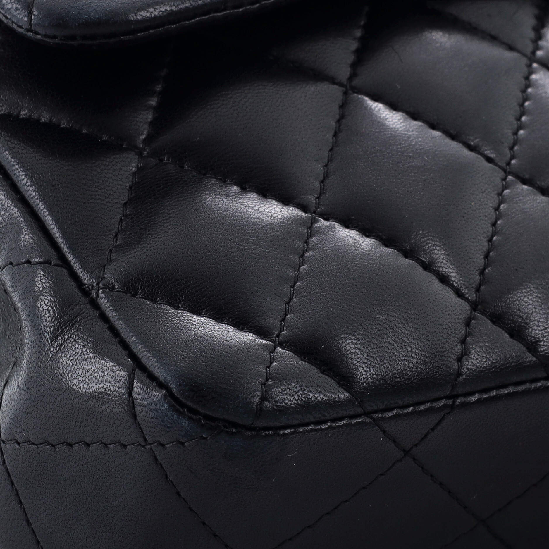 Chanel Classic Single Flap Bag Quilted Lambskin East West