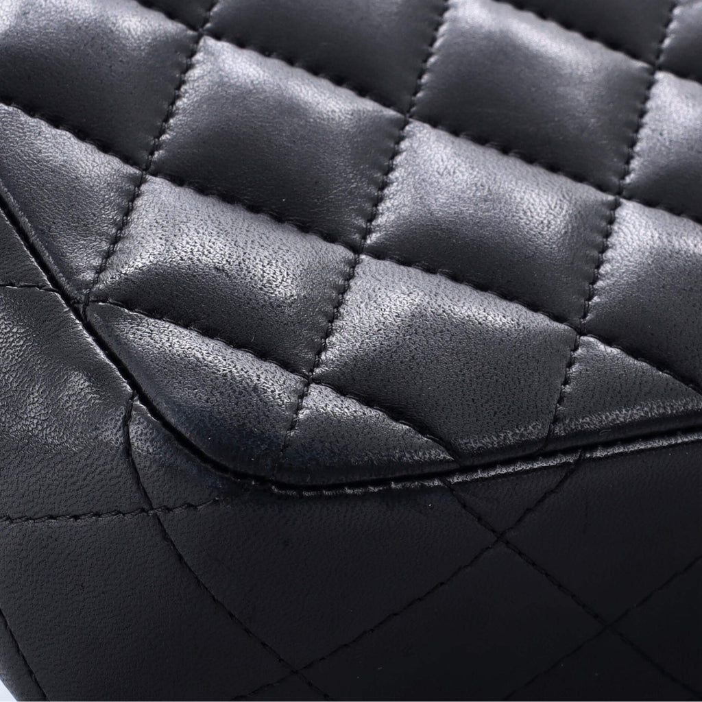 Chanel Classic Single Flap Bag Quilted Lambskin East West