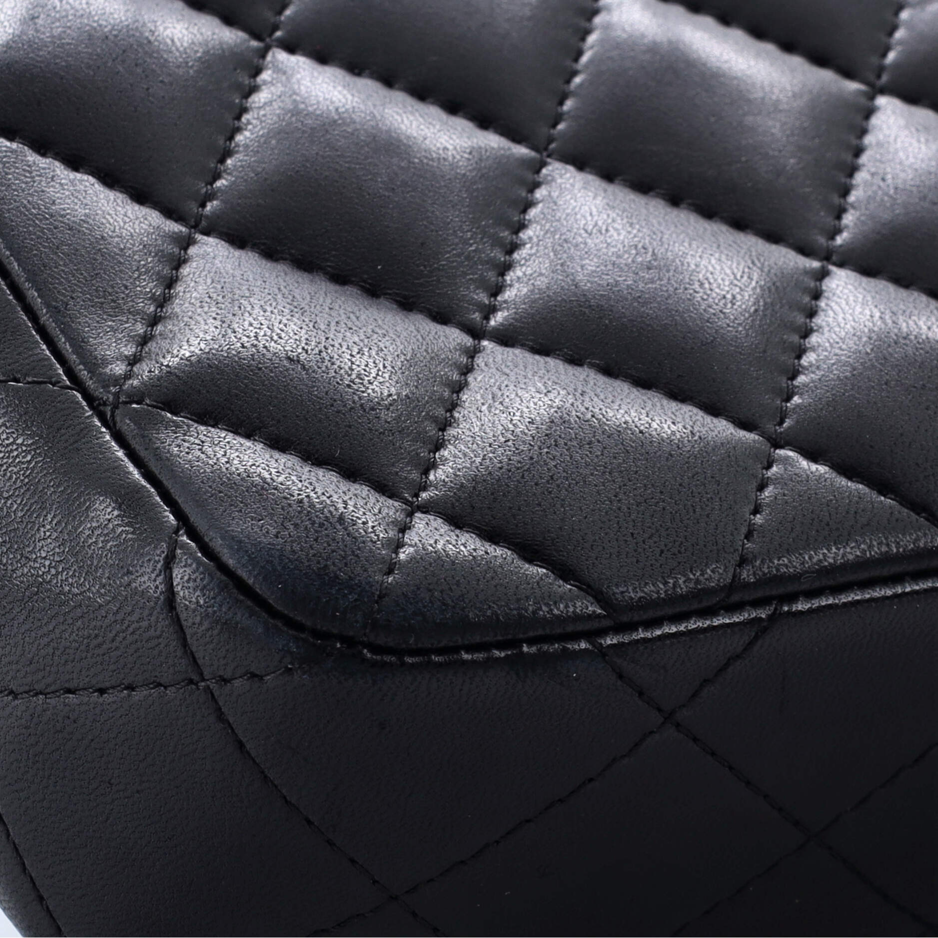 Chanel Classic Single Flap Bag Quilted Lambskin East West