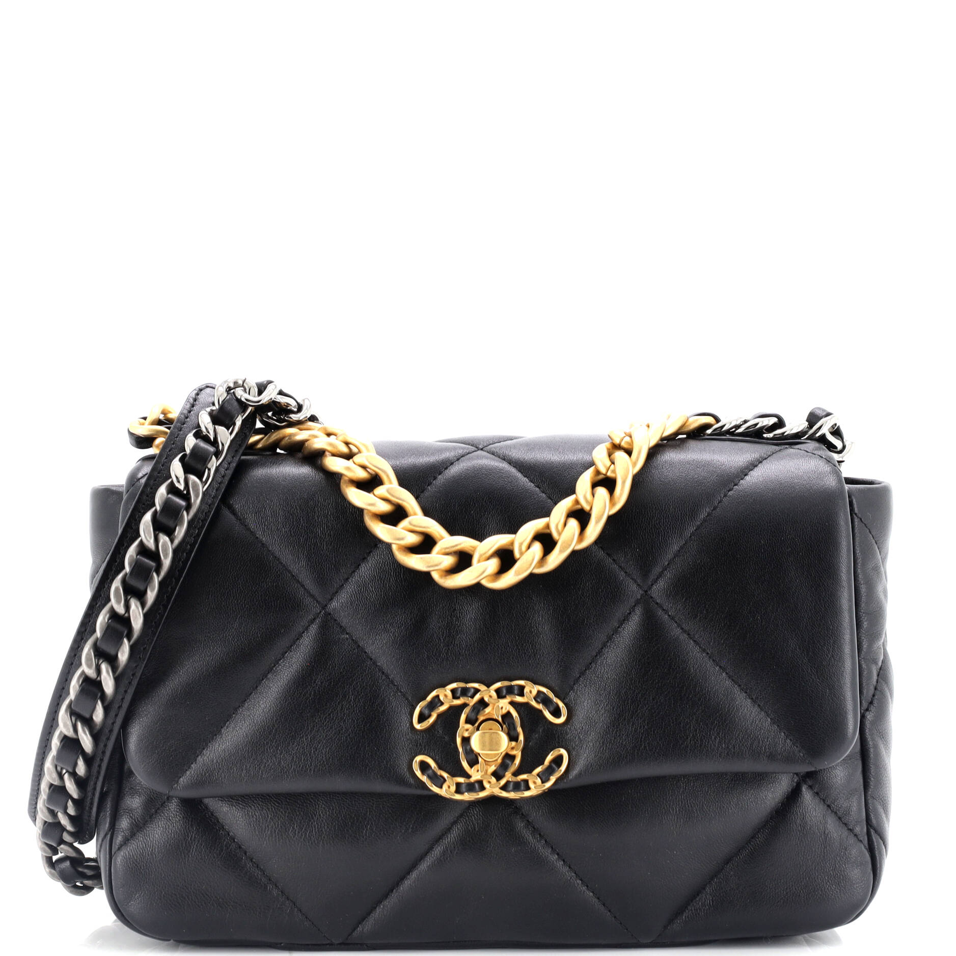 Chanel 19 Flap Bag Quilted Leather Medium