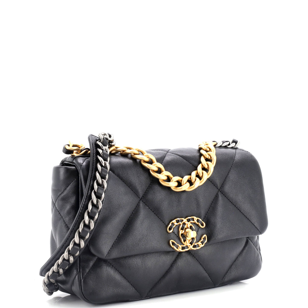 Chanel 19 Flap Bag Quilted Leather Medium