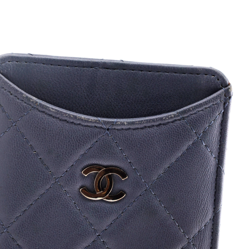 Chanel Pass Card Holder Quilted Lambskin