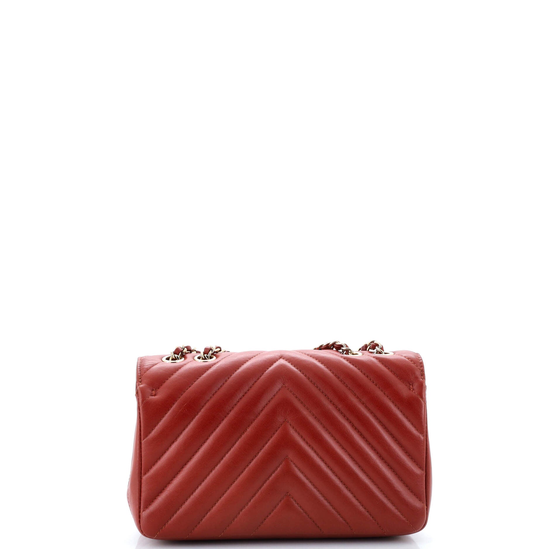 Chanel Statement Flap Bag Chevron Calfskin Mini