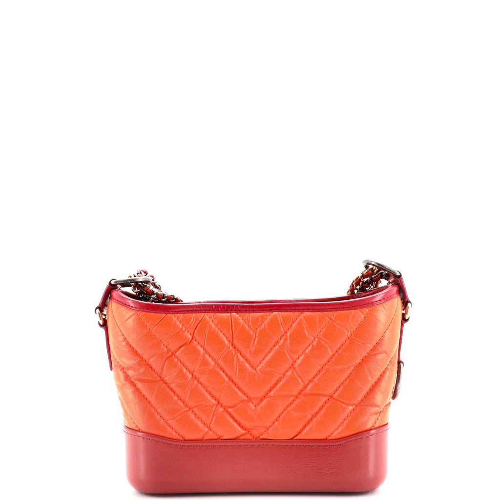 Chanel Gabrielle Hobo Chevron Aged Calfskin Small