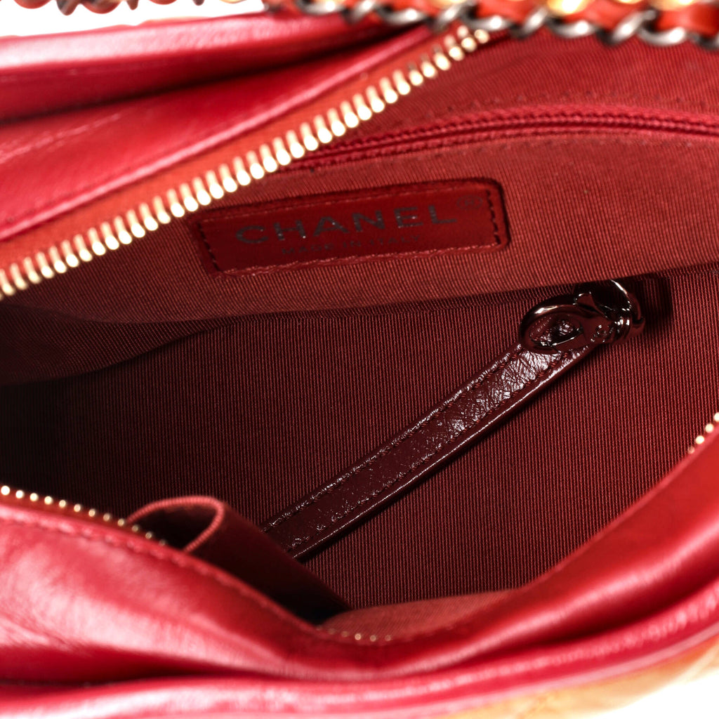 Chanel Gabrielle Hobo Chevron Aged Calfskin Small