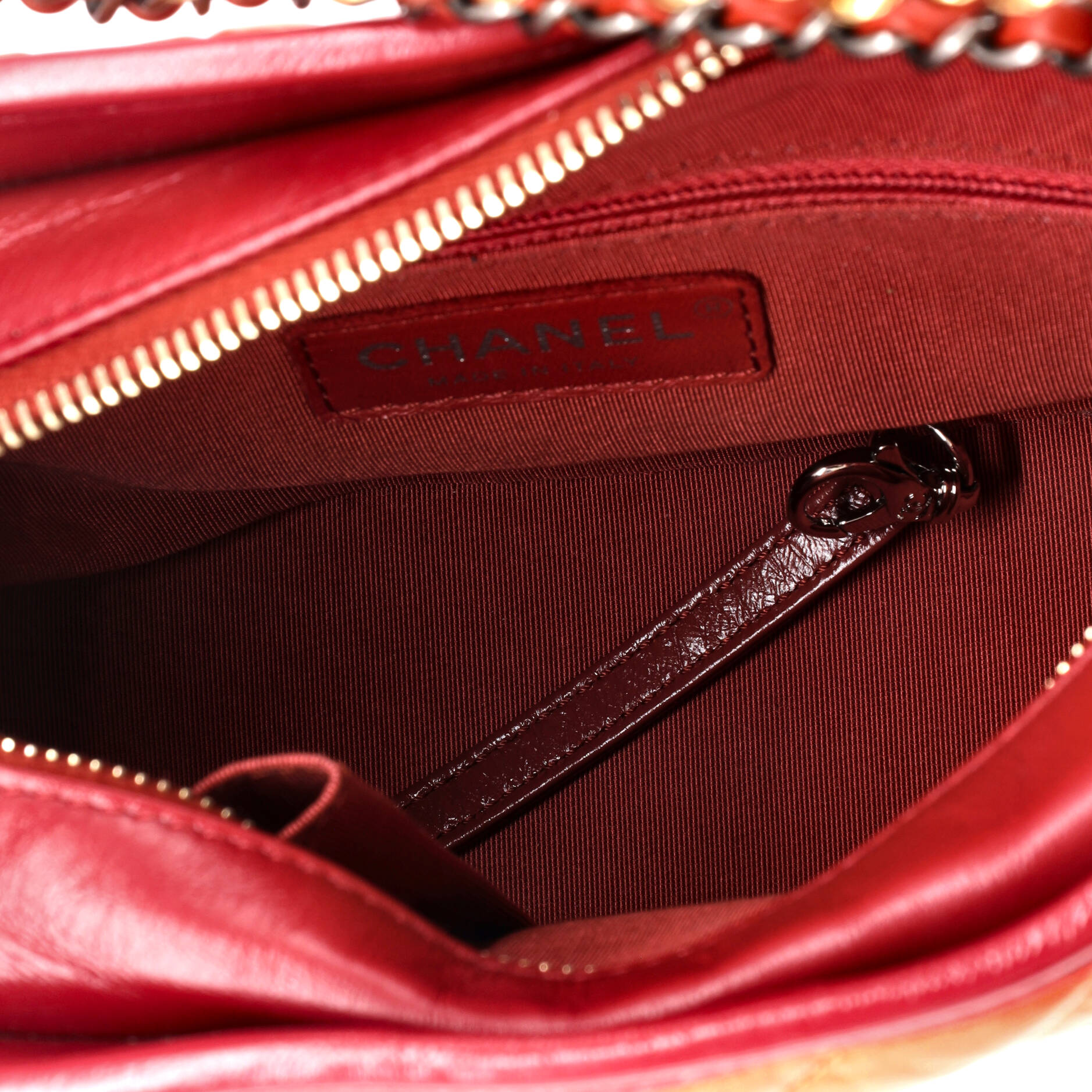 Chanel Gabrielle Hobo Chevron Aged Calfskin Small