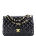 Chanel Classic Double Flap Bag Quilted Lambskin Jumbo