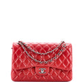 Chanel Classic Double Flap Bag Quilted Lambskin Jumbo