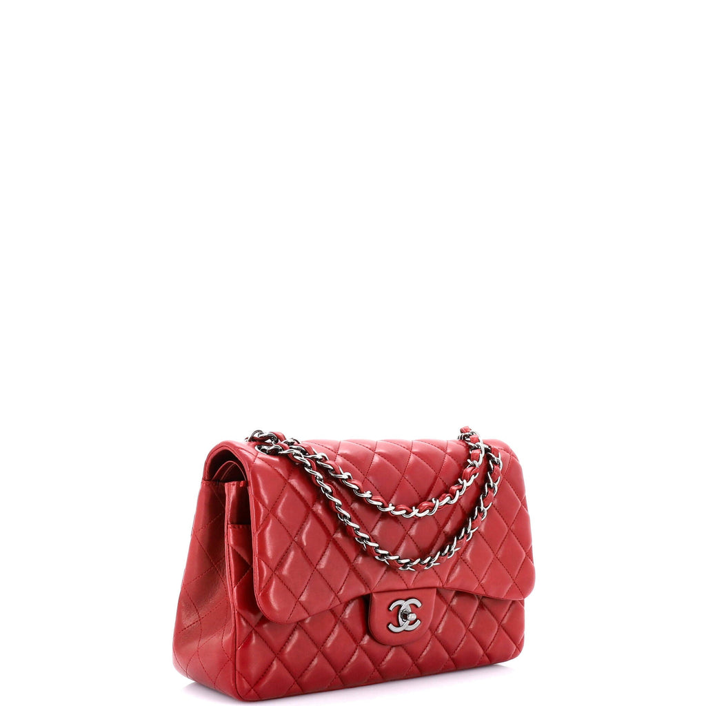 Chanel Classic Double Flap Bag Quilted Lambskin Jumbo