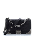Chanel Paris-Dallas Boy Flap Bag Quilted Calfskin with Metal Adornments Old Medium