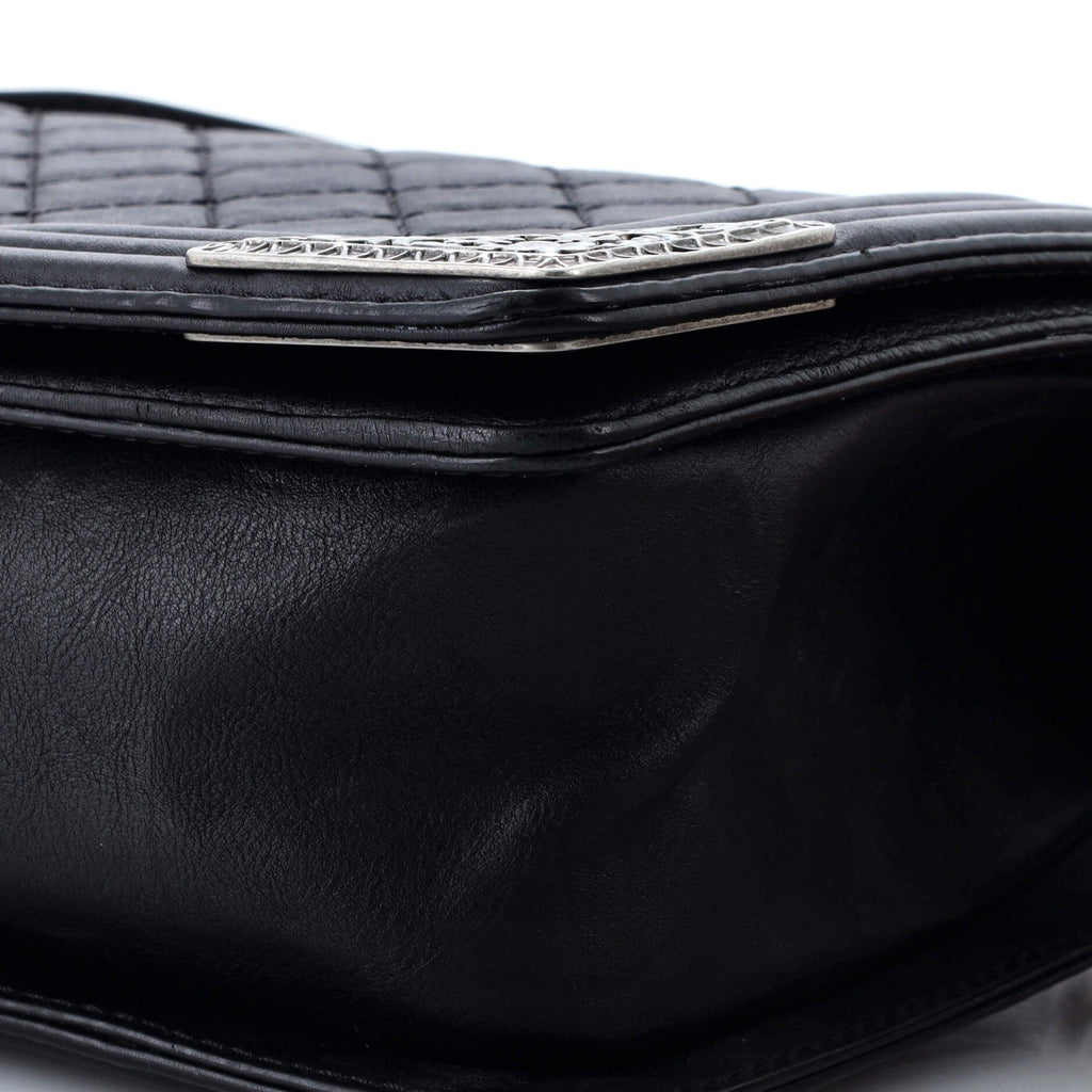 Chanel Paris-Dallas Boy Flap Bag Quilted Calfskin with Metal Adornments Old Medium