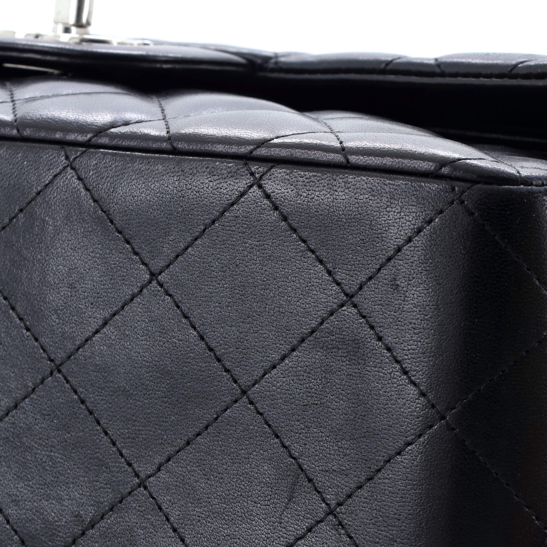 Chanel Classic Double Flap Bag Quilted Lambskin Jumbo