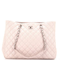 Chanel Classic CC Shopping Tote Quilted Caviar Large