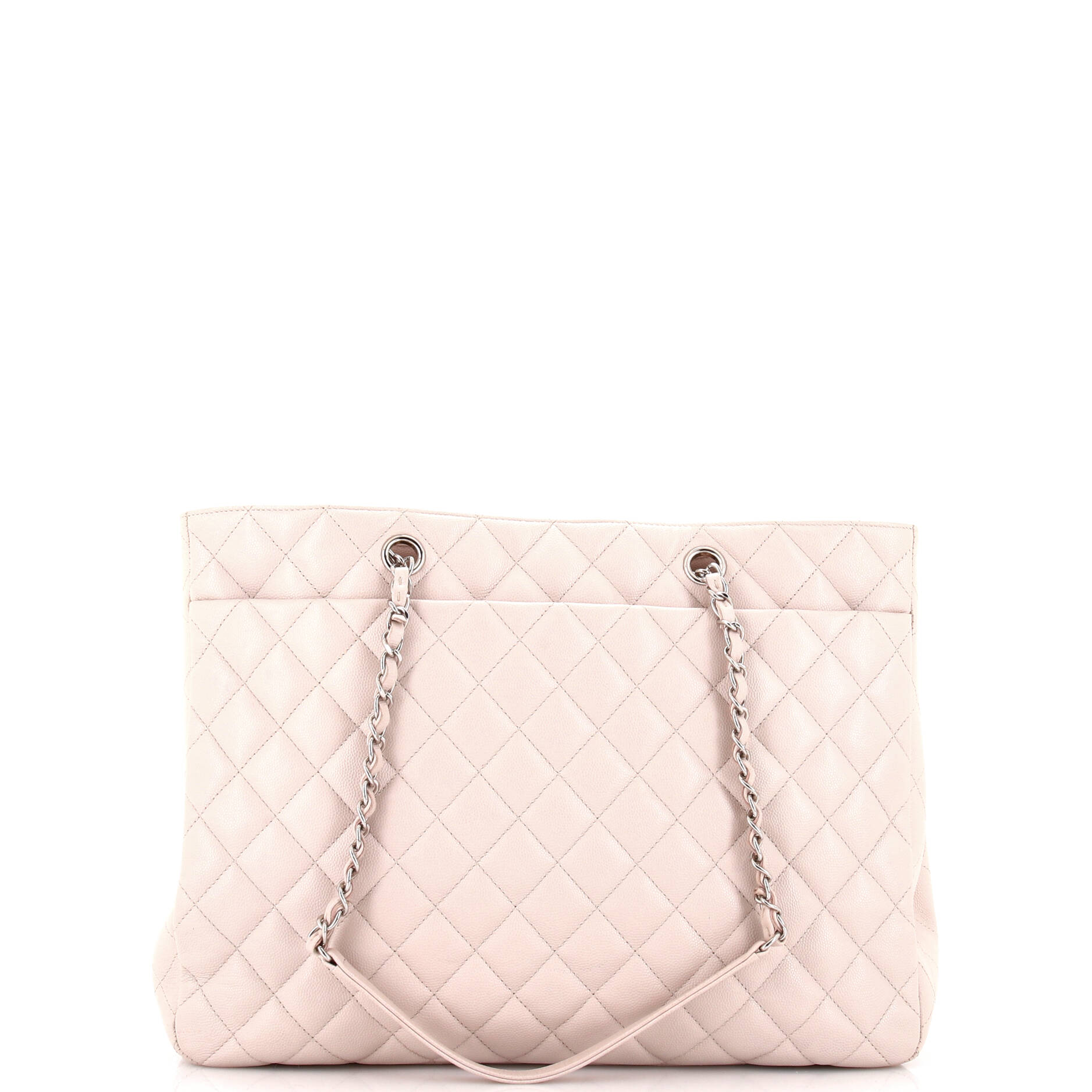 Chanel Classic CC Shopping Tote Quilted Caviar Large