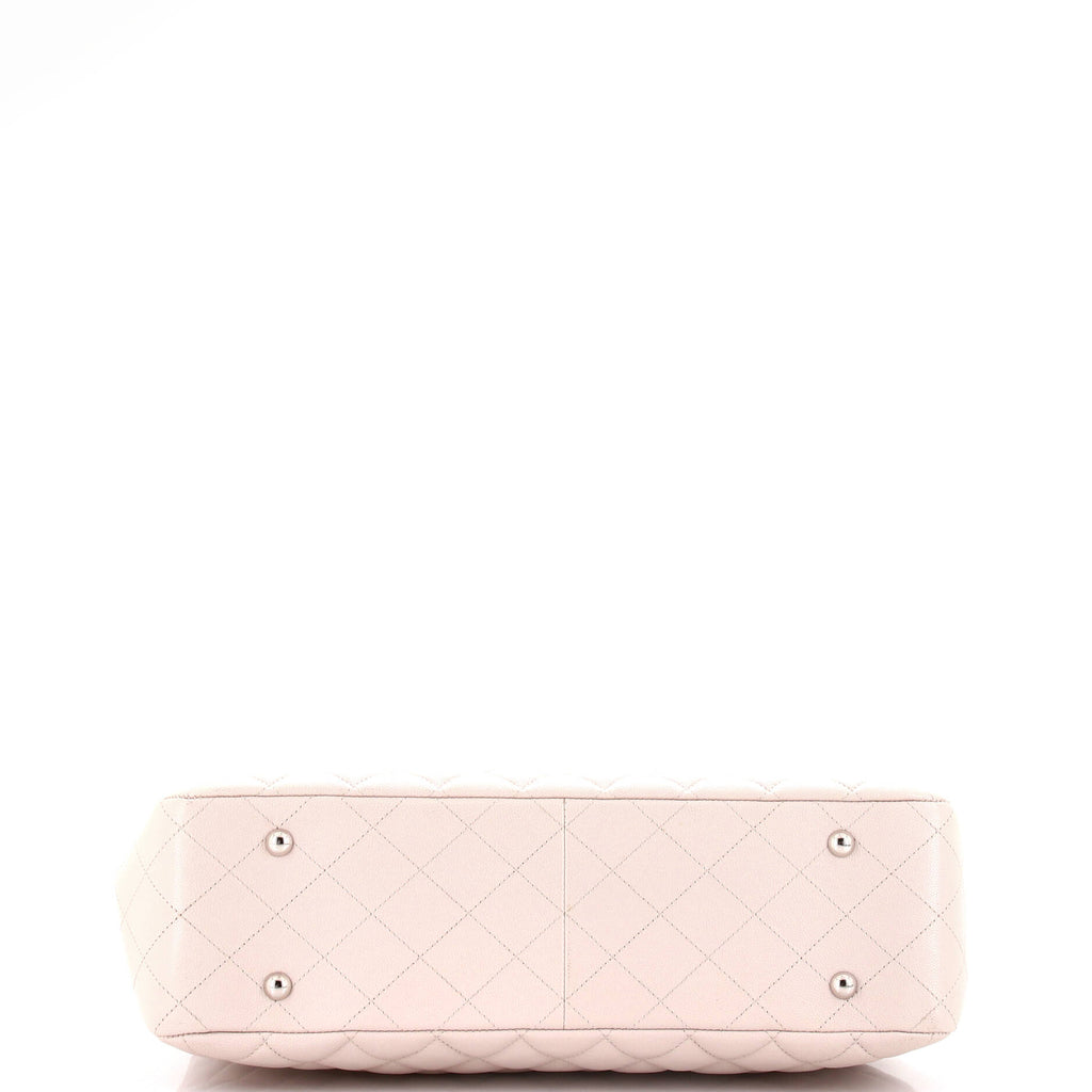 Chanel Classic CC Shopping Tote Quilted Caviar Large
