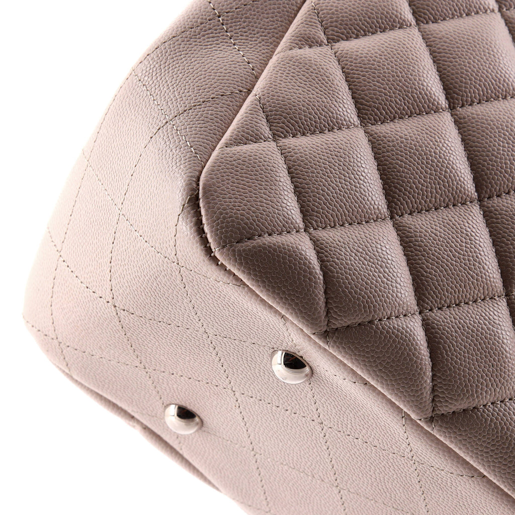 Chanel Classic CC Shopping Tote Quilted Caviar Large