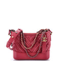 Chanel Gabrielle Hobo Chevron Aged Calfskin Small