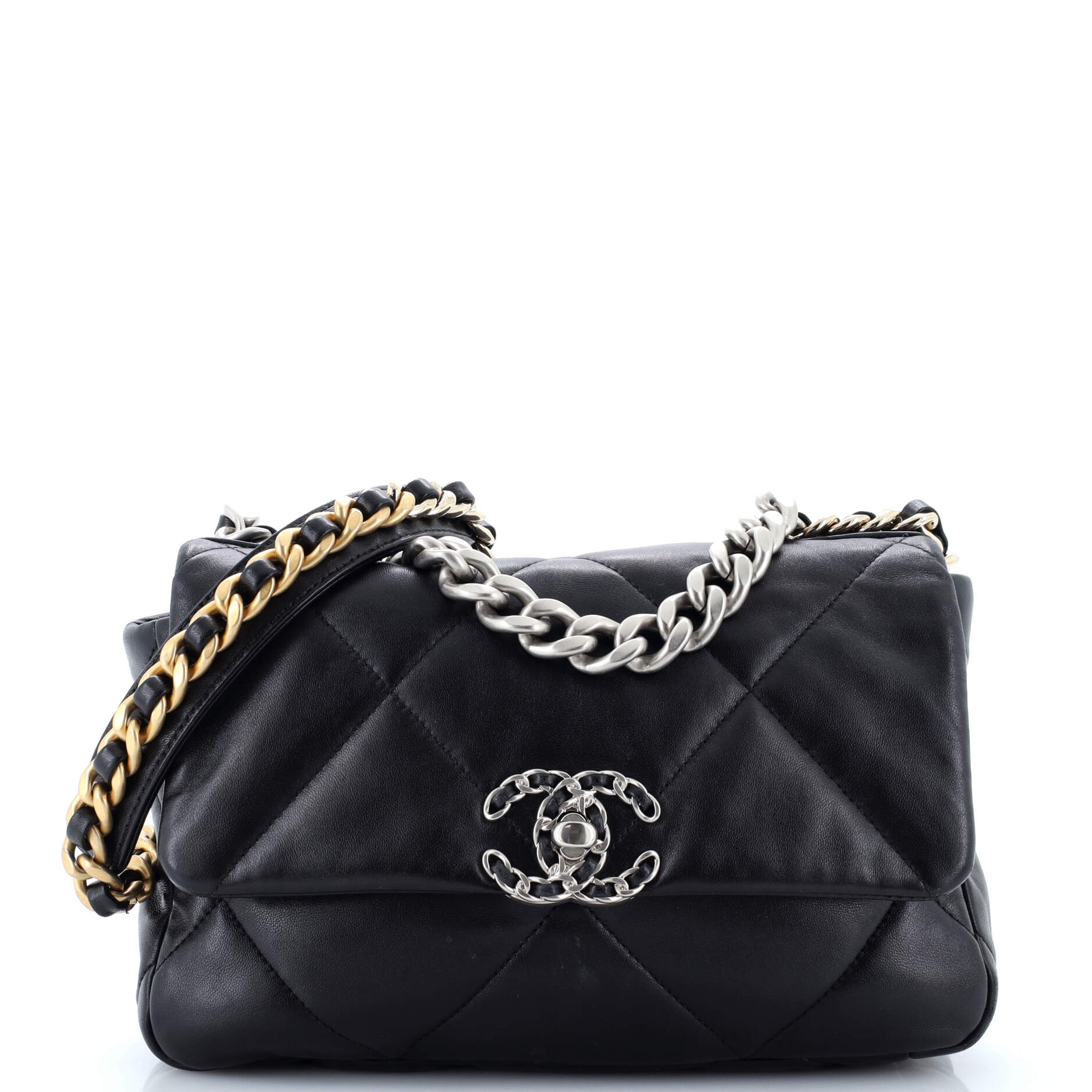 Chanel 19 Flap Bag Quilted Leather Medium
