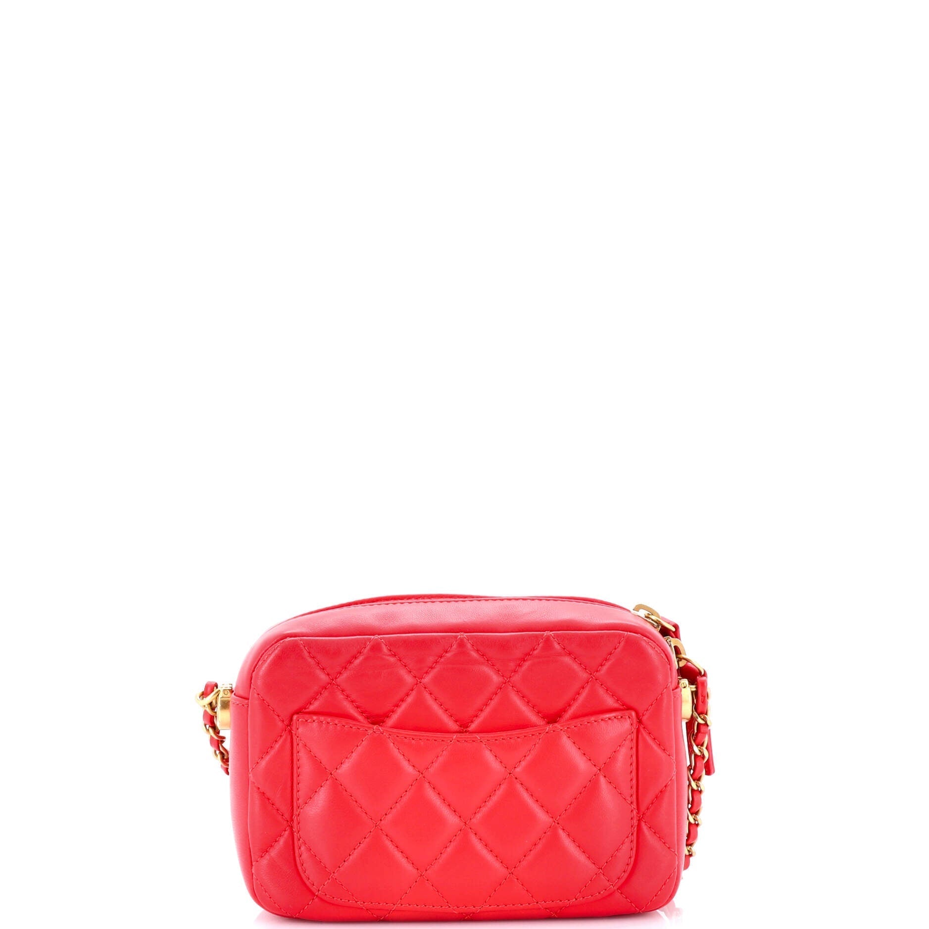 Chanel Pearl Crush Camera Case Quilted Lambskin Small
