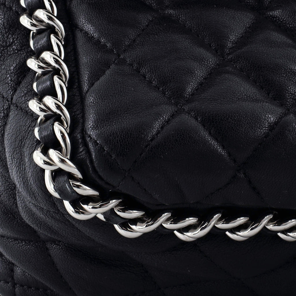 Chanel Chain Around Flap Bag Quilted Leather Maxi