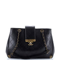 Chanel Around The Corner Shopping Tote Quilted Lambskin Medium