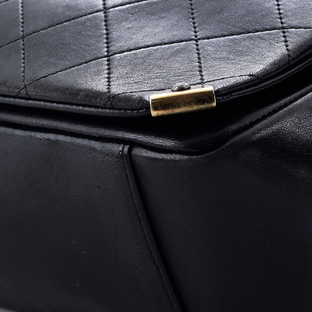 Chanel Around The Corner Shopping Tote Quilted Lambskin Medium