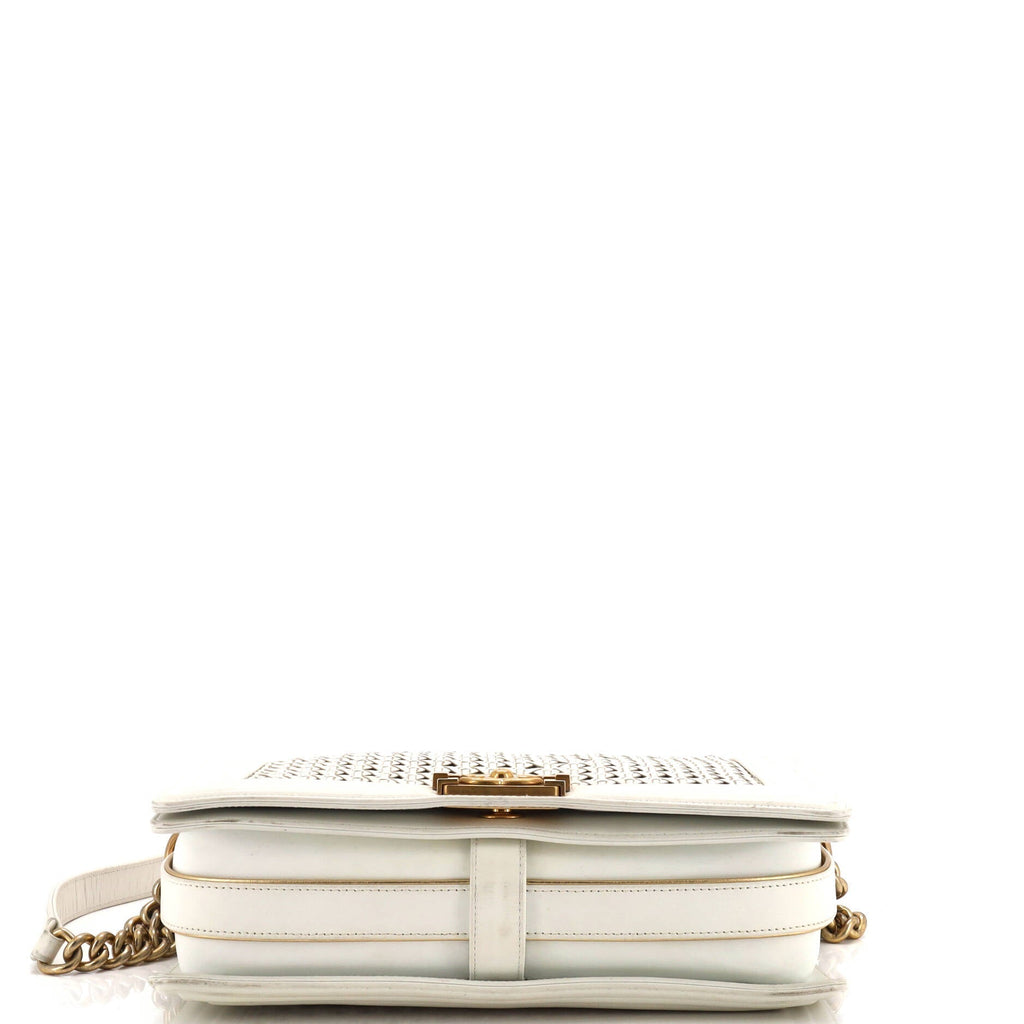 Chanel Boy Flap Bag Braided Sheepskin New Medium