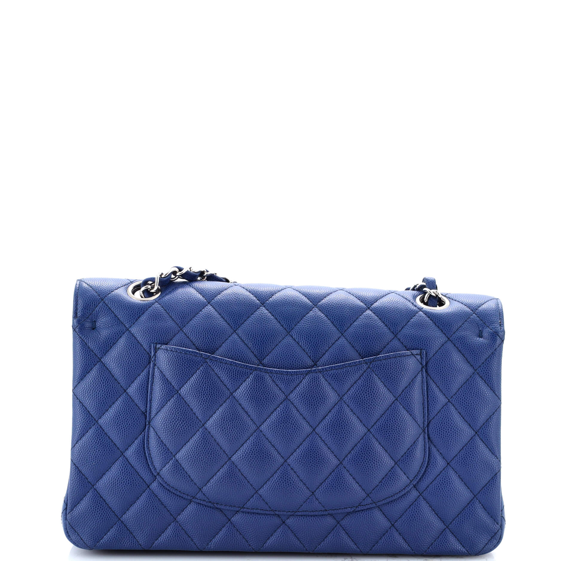 Chanel Classic Double Flap Bag Quilted Caviar Medium