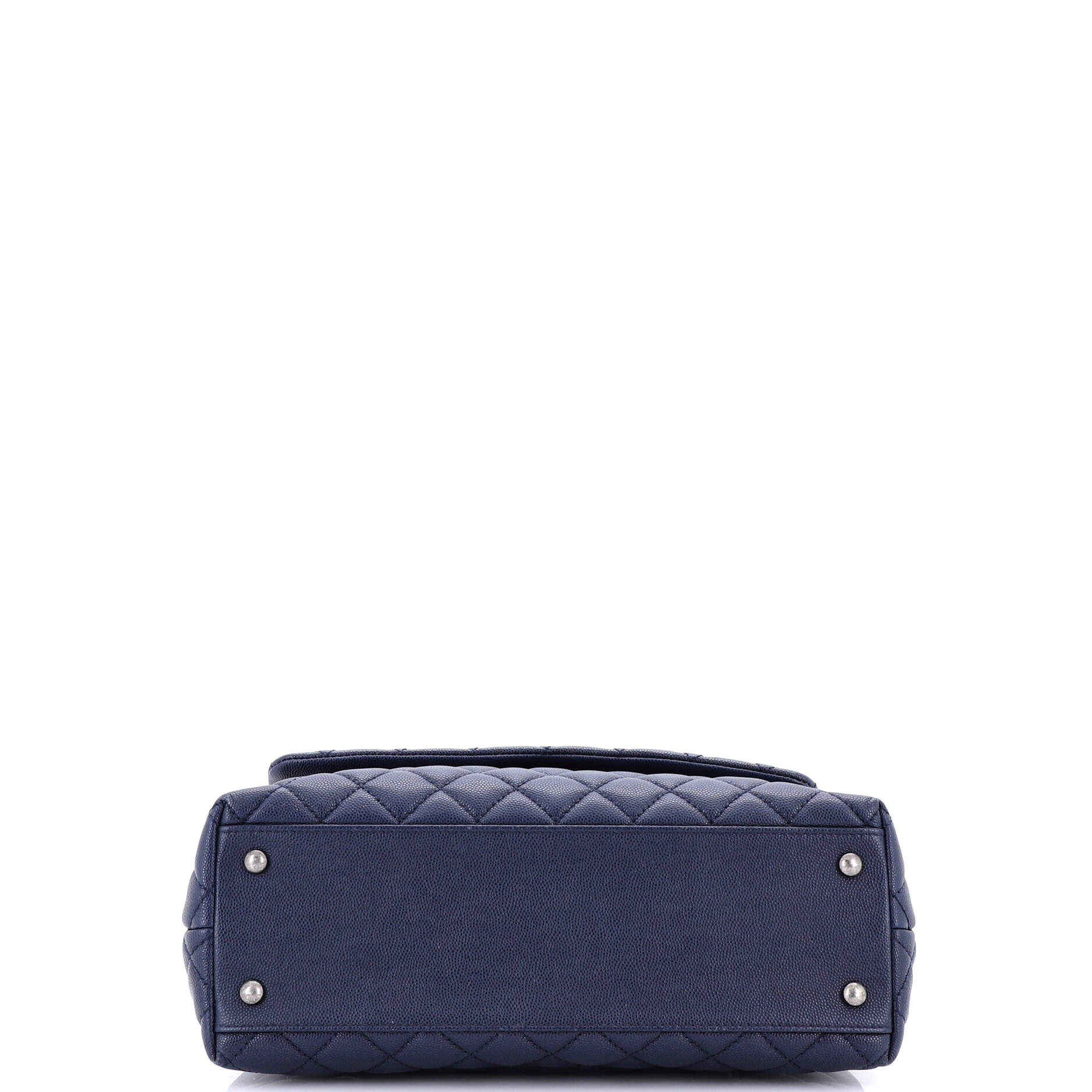 Chanel Coco Top Handle Bag Quilted Caviar Small