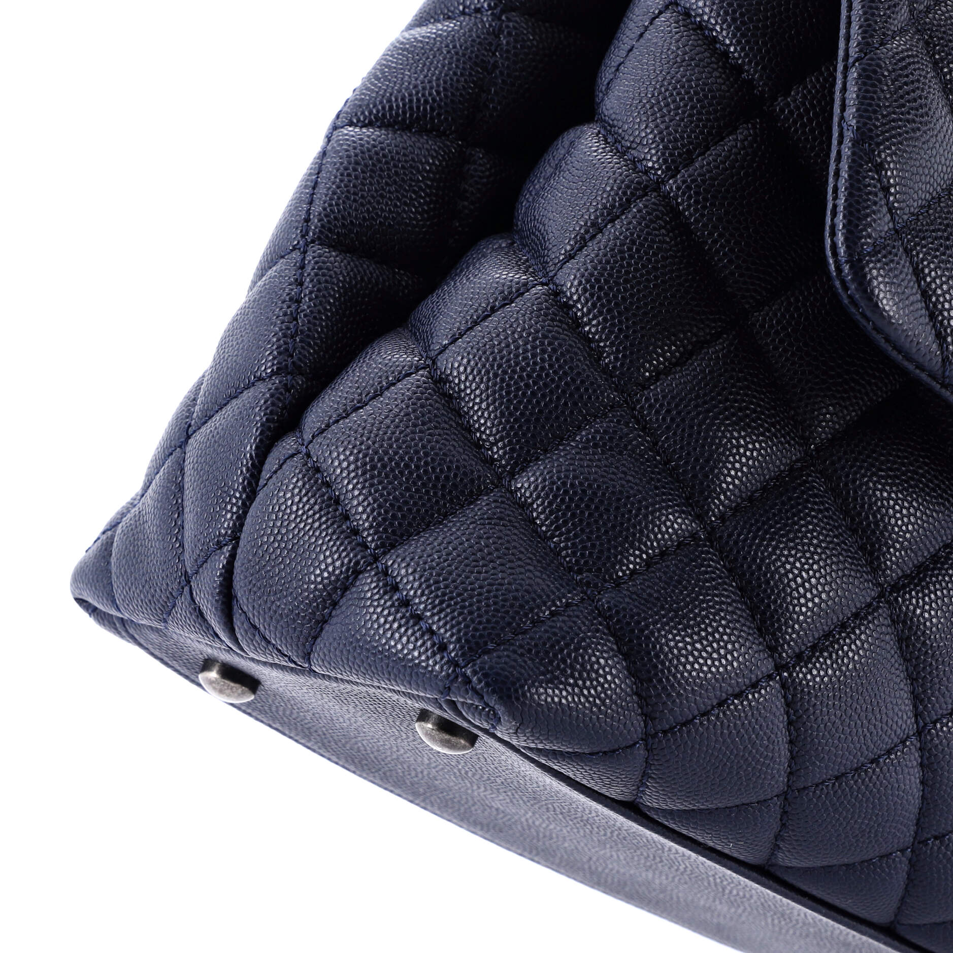 Chanel Coco Top Handle Bag Quilted Caviar Small