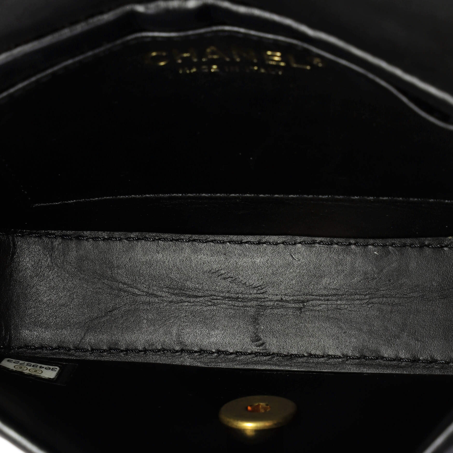Chanel Nailed CC Full Flap Bag Quilted Calfskin Mini