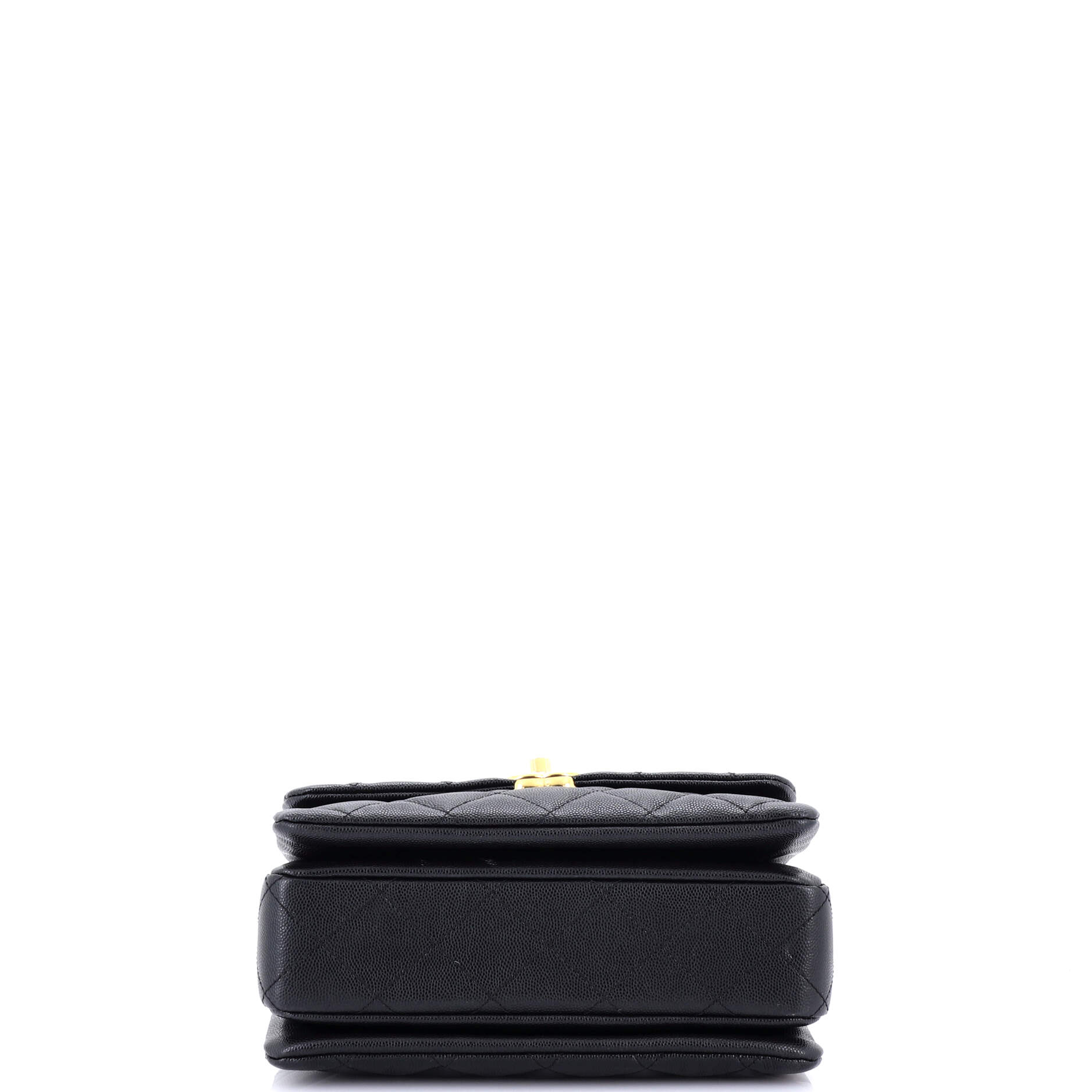 Chanel Coco First Flap Bag Quilted Caviar Mini