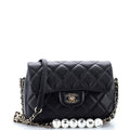 Chanel My Precious Pearls Chain Flap Bag Quilted Lambskin Medium