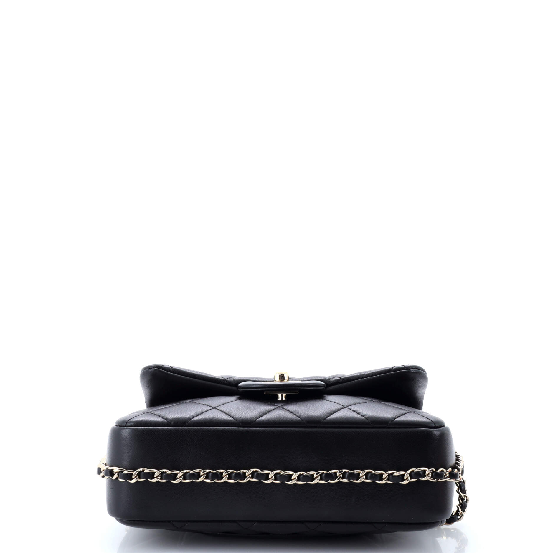Chanel My Precious Pearls Chain Flap Bag Quilted Lambskin Medium