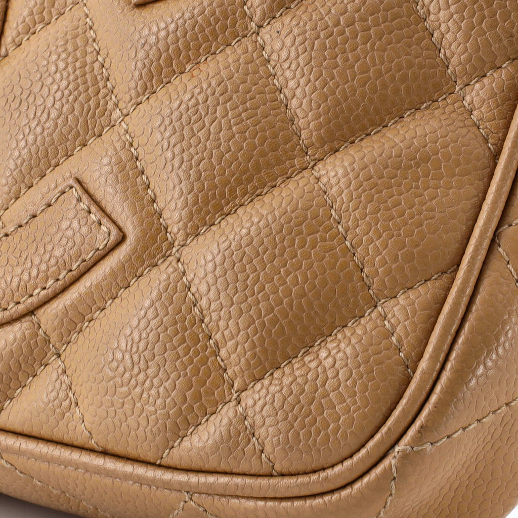 Chanel Timeless CC Chain Shoulder Bag Quilted Caviar Small