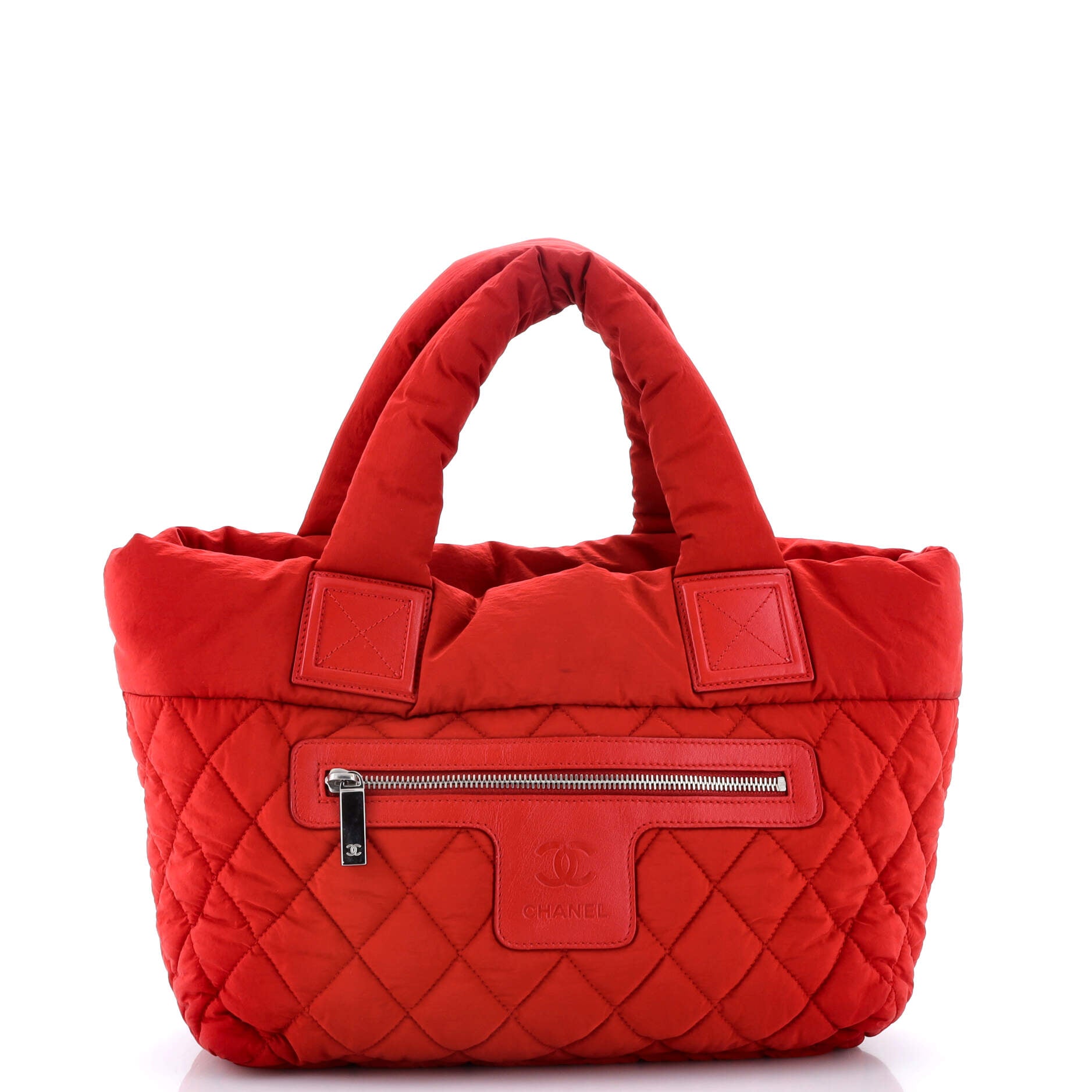 Chanel Coco Cocoon Zipped Tote Quilted Nylon Large