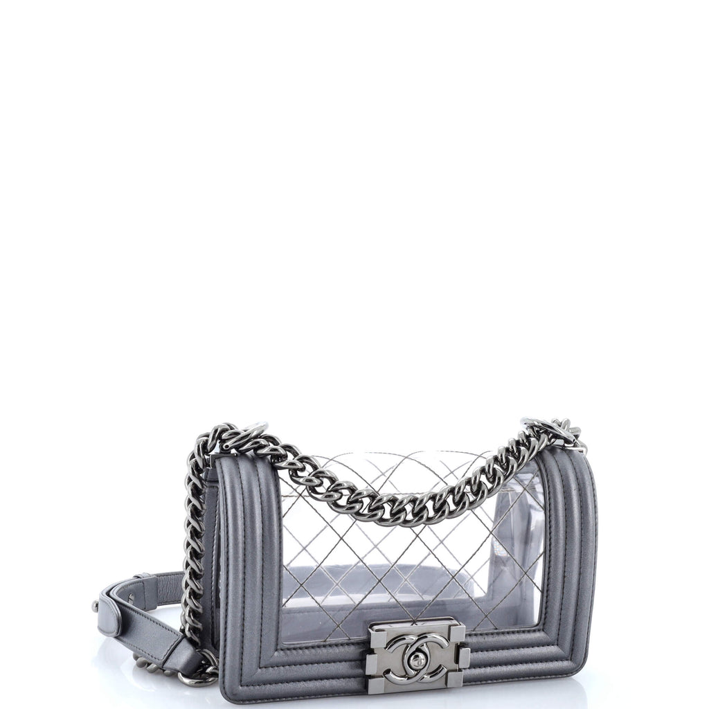 Chanel Boy Flap Bag Quilted PVC and Calfskin Small