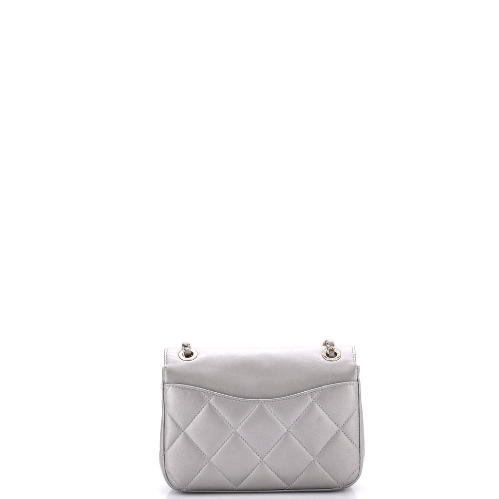 Chanel Timeless CC Scalloped Chain Flap Bag Quilted Lambskin Small