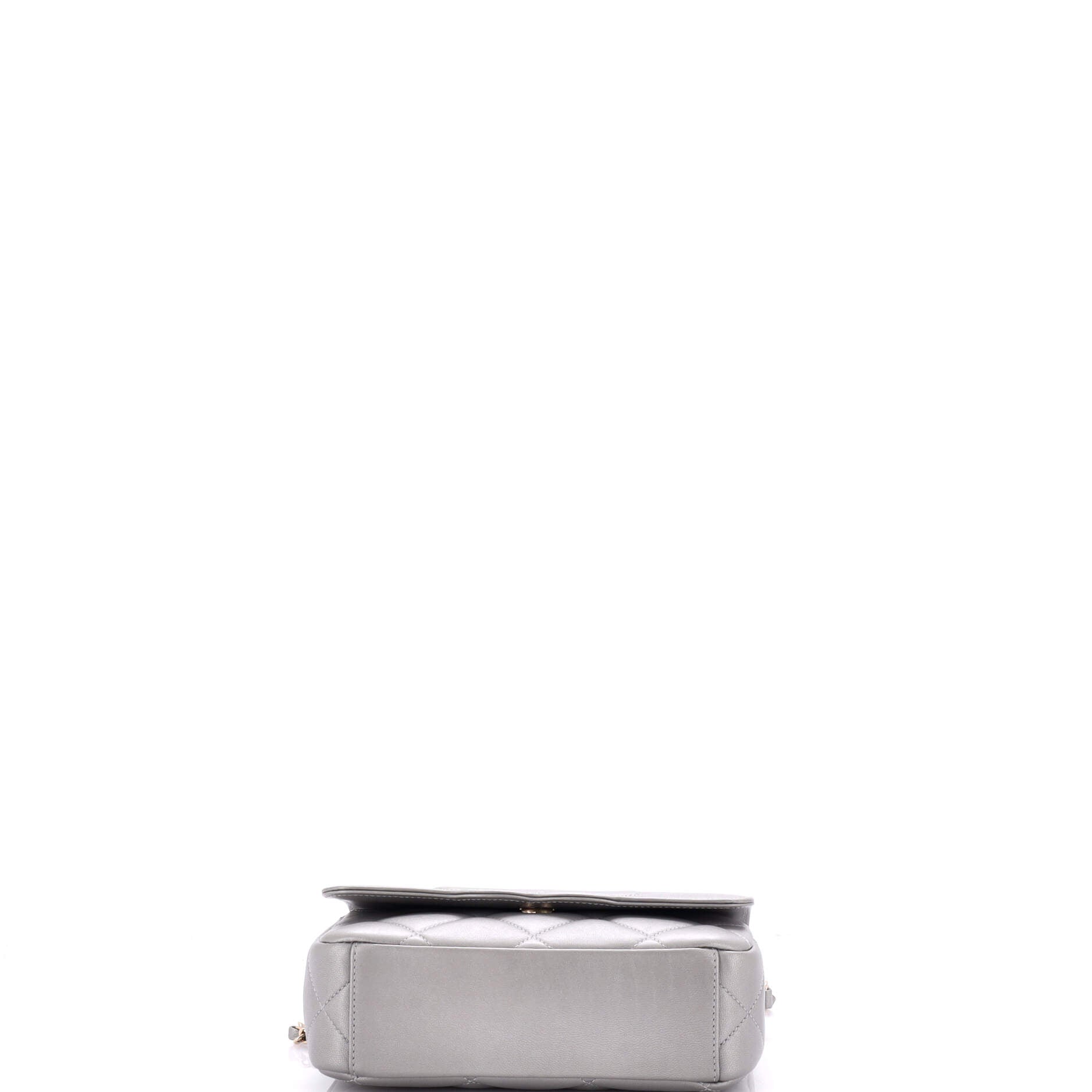 Chanel Timeless CC Scalloped Chain Flap Bag Quilted Lambskin Small