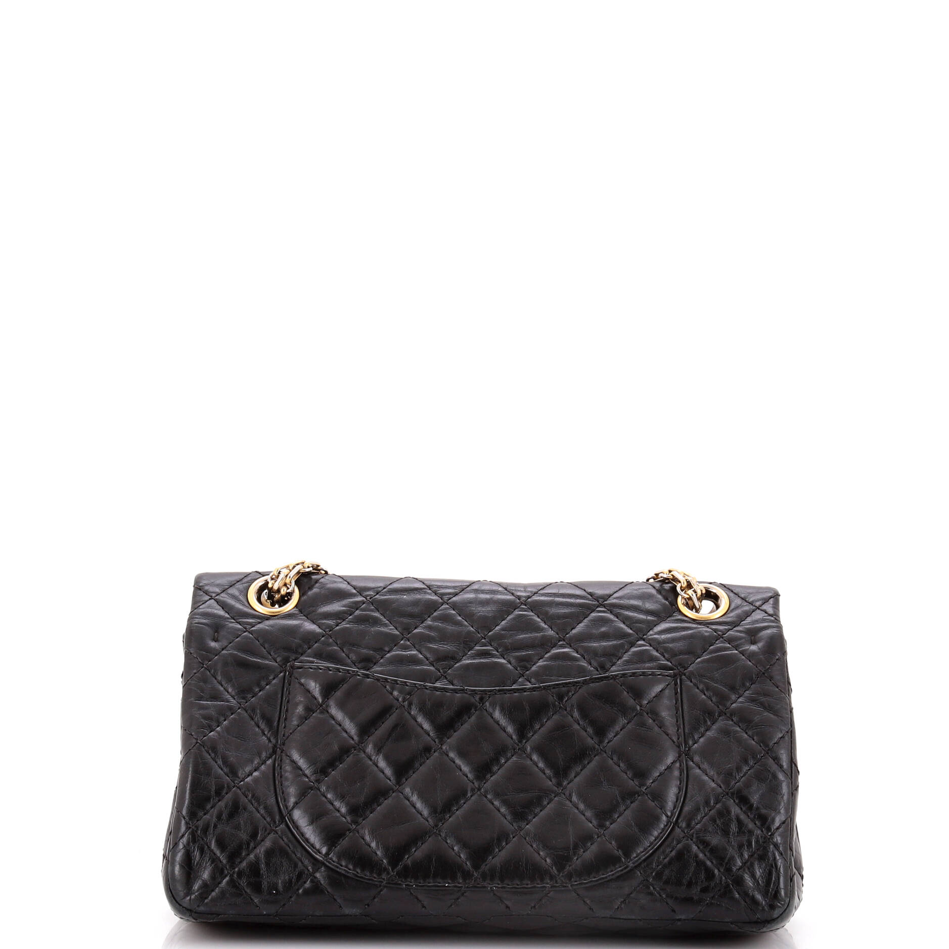 Chanel Reissue 2.55 Double Compartment Flap Bag Quilted Aged Calfskin 225