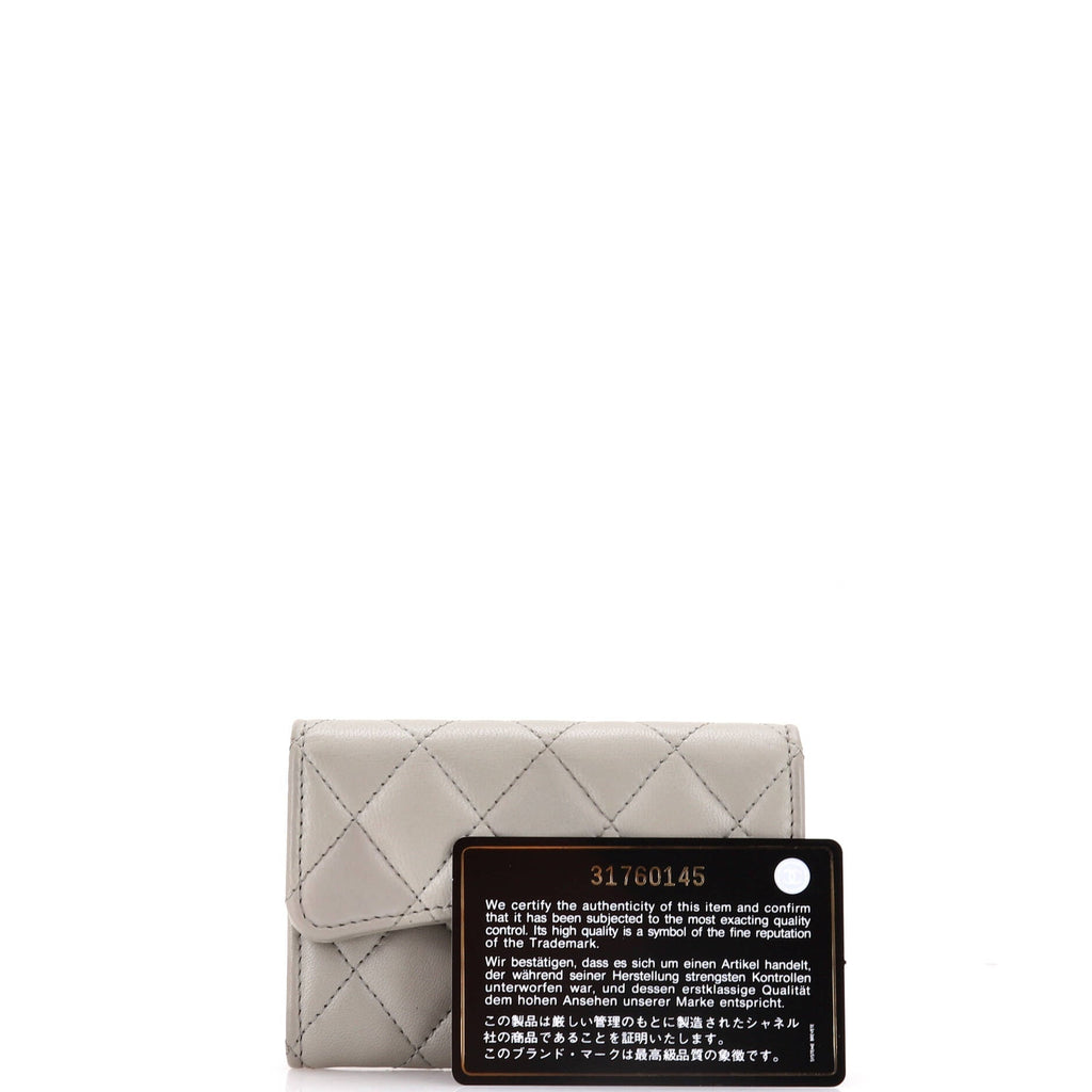 Chanel Classic Flap Card Case Quilted Lambskin