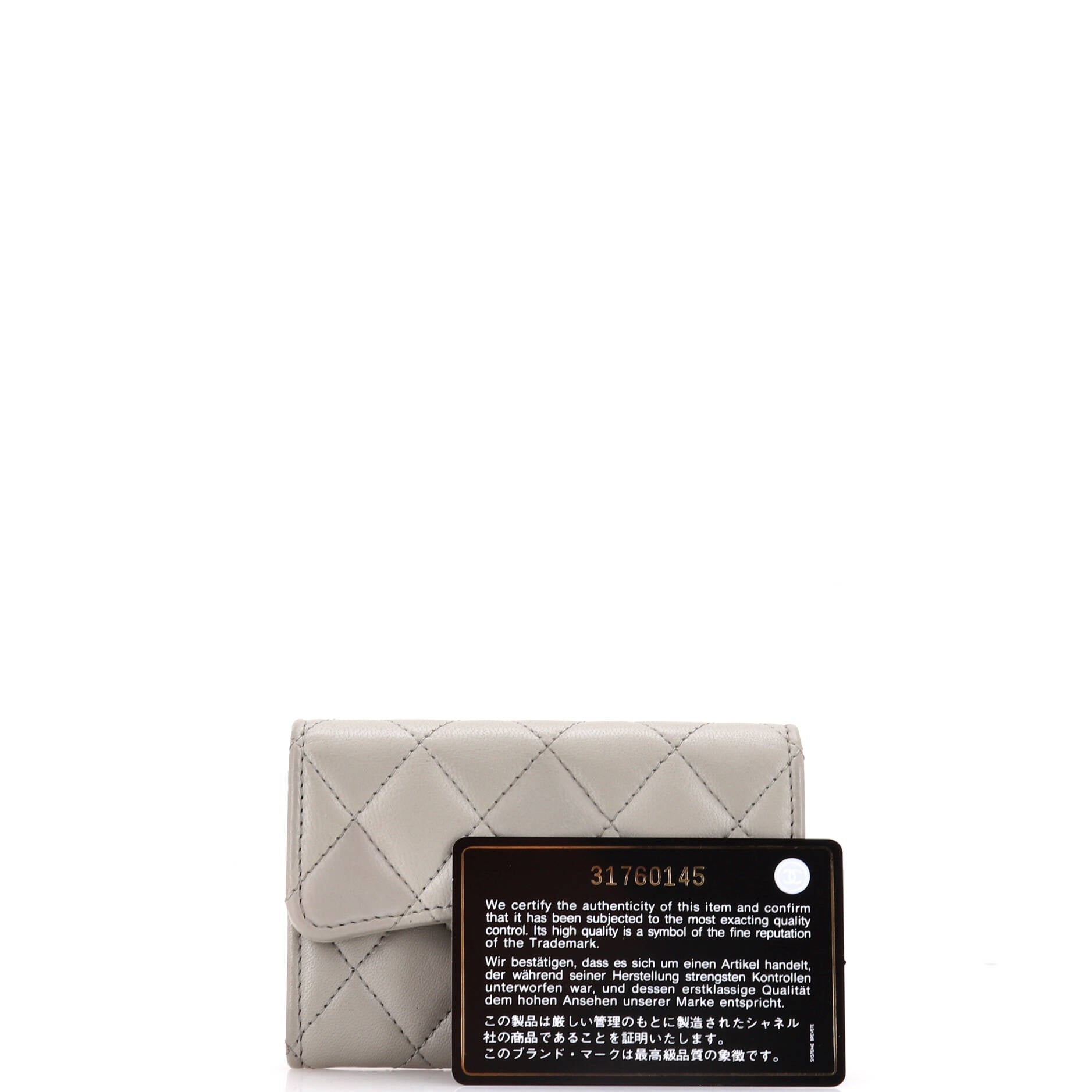 Chanel Classic Flap Card Case Quilted Lambskin