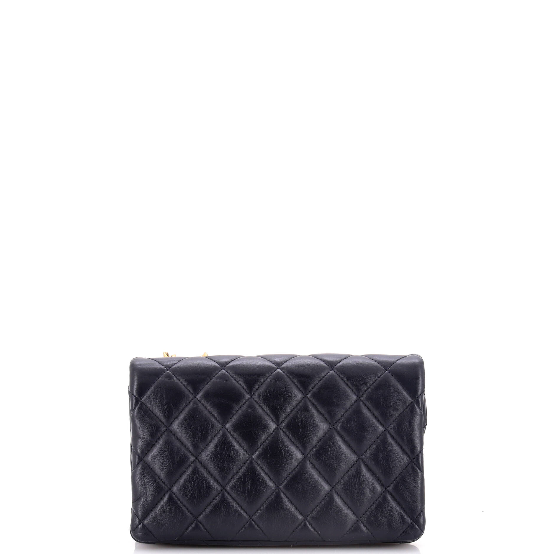 Chanel All Slide Long Flap Bag Quilted Lambskin Small