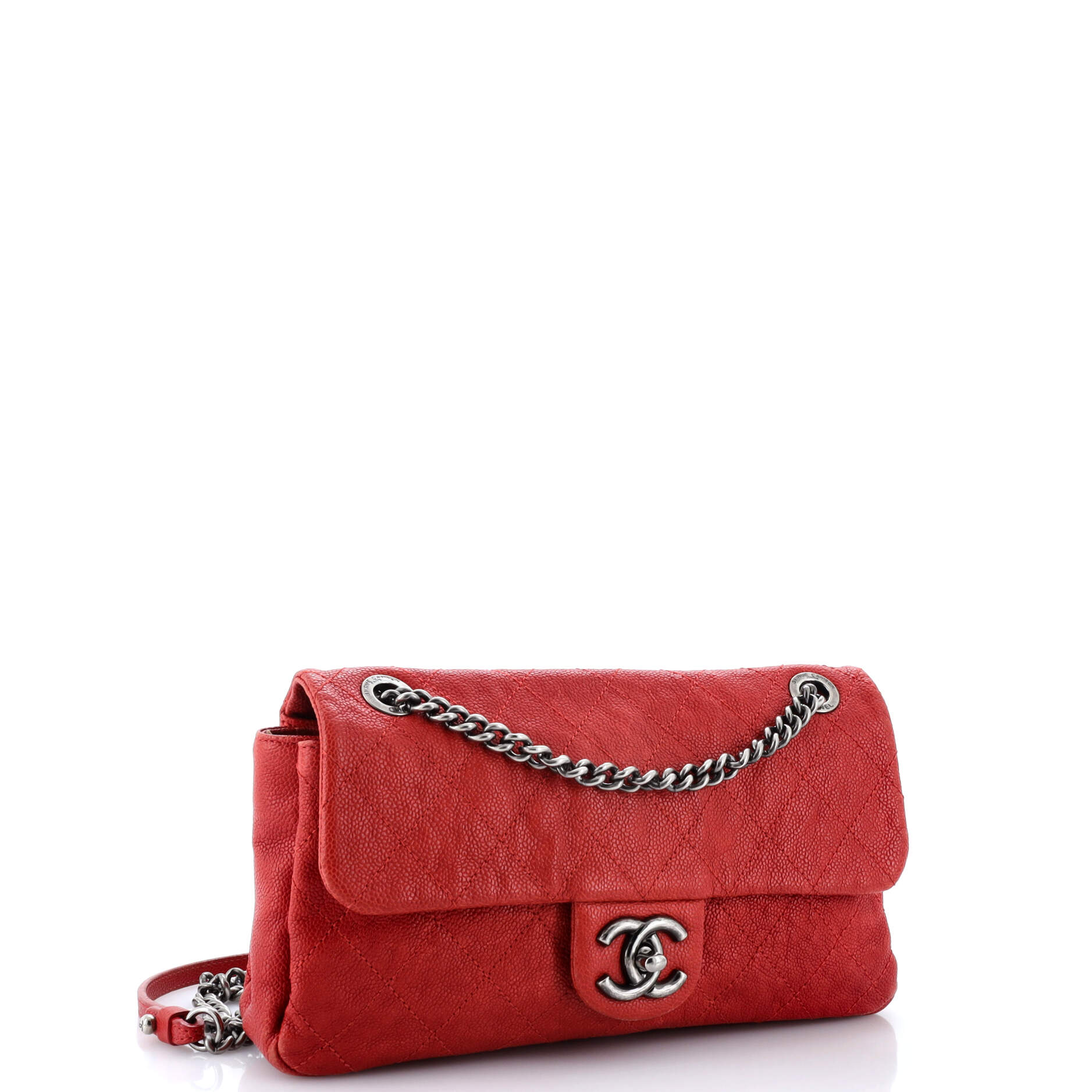 Chanel Simply CC Flap Bag Quilted Caviar Medium