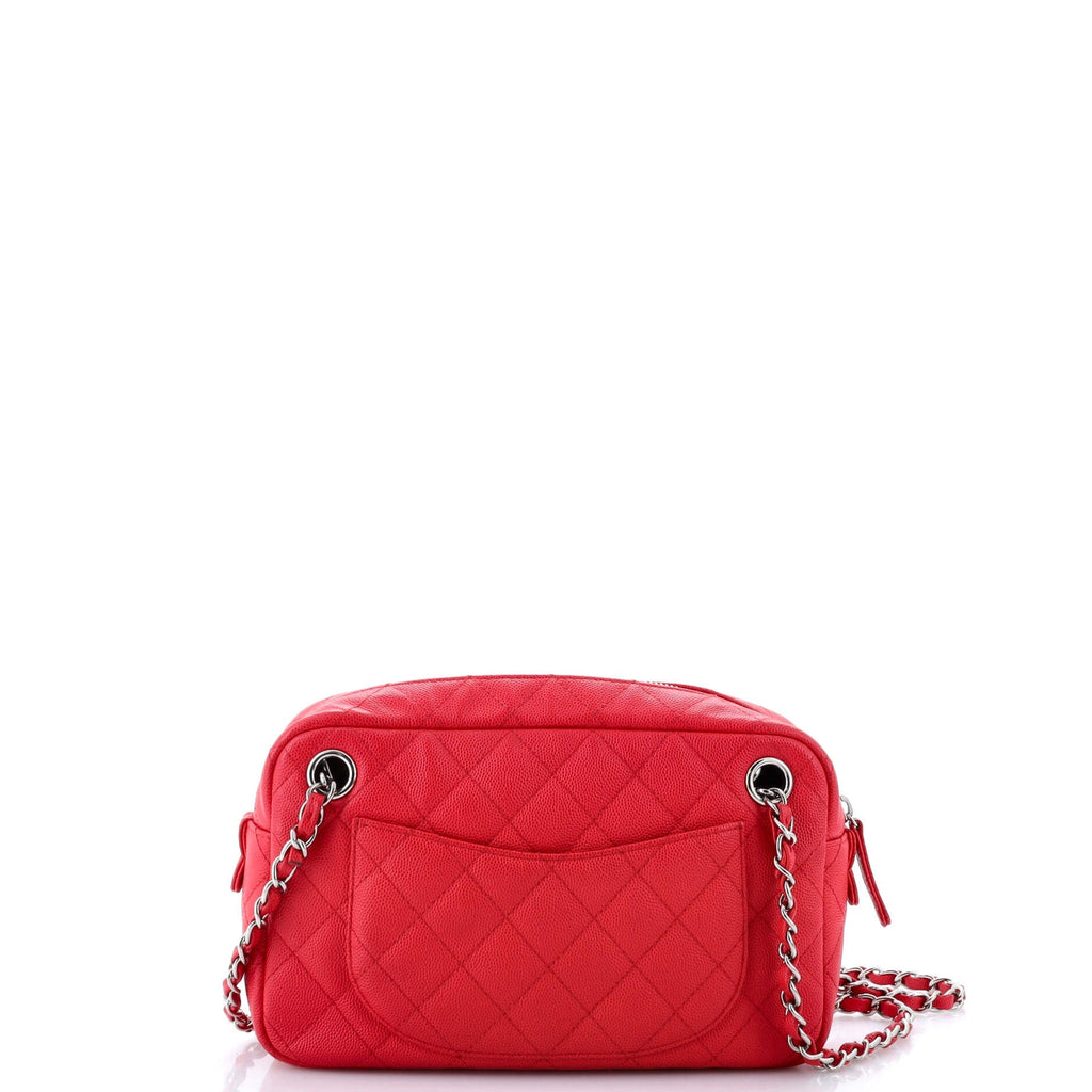Chanel Camera Case Bag Quilted Caviar Small