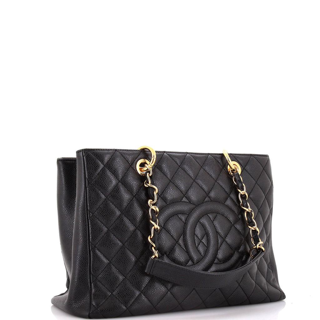 Chanel Grand Shopping Tote Quilted Caviar XL
